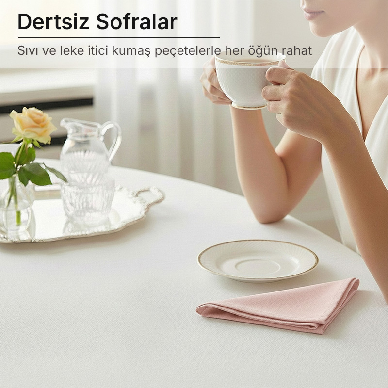 BC HOME Sofra: Kumaş Peçeteler ve El Yapımı Peçete Halkaları